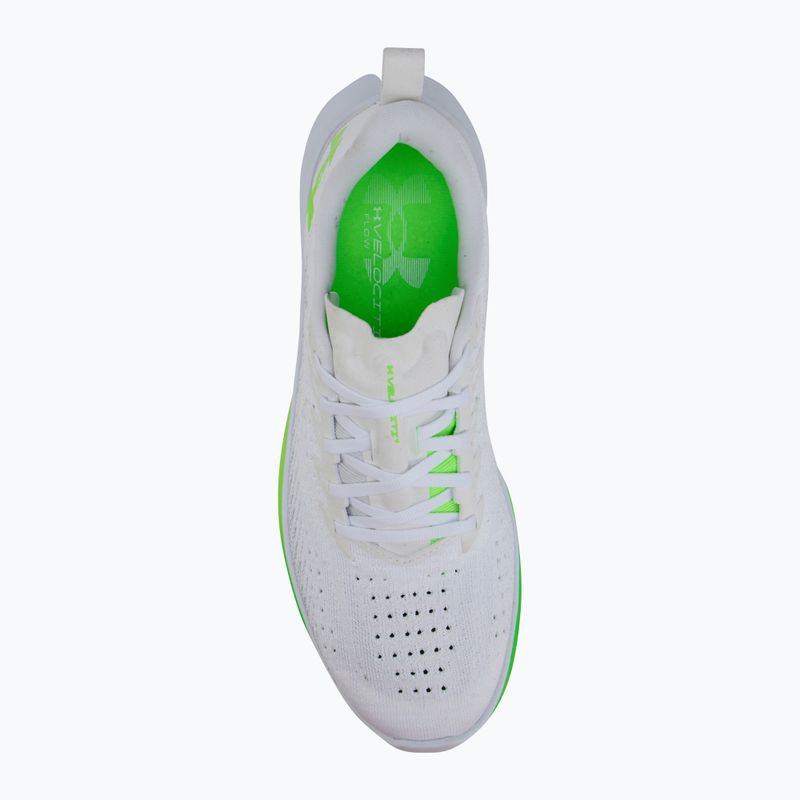 Мъжки маратонки Under Armour Velociti 4 white/white/hyper green 5