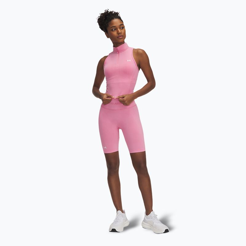 Under Armour дамски шорти за тренировка Vanish Seamless Washed shaded fuchsia / white 2