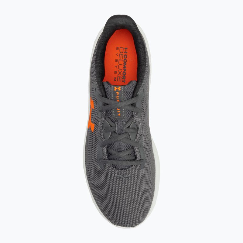 Under Armour Charged Pursuit 4 castlerock/anthracite/blaze orange мъжки обувки за бягане 5