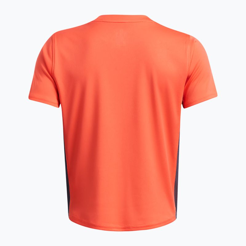 Детска футболна фланелка Under Armour Challenger Train fire/downpour grey/white 2