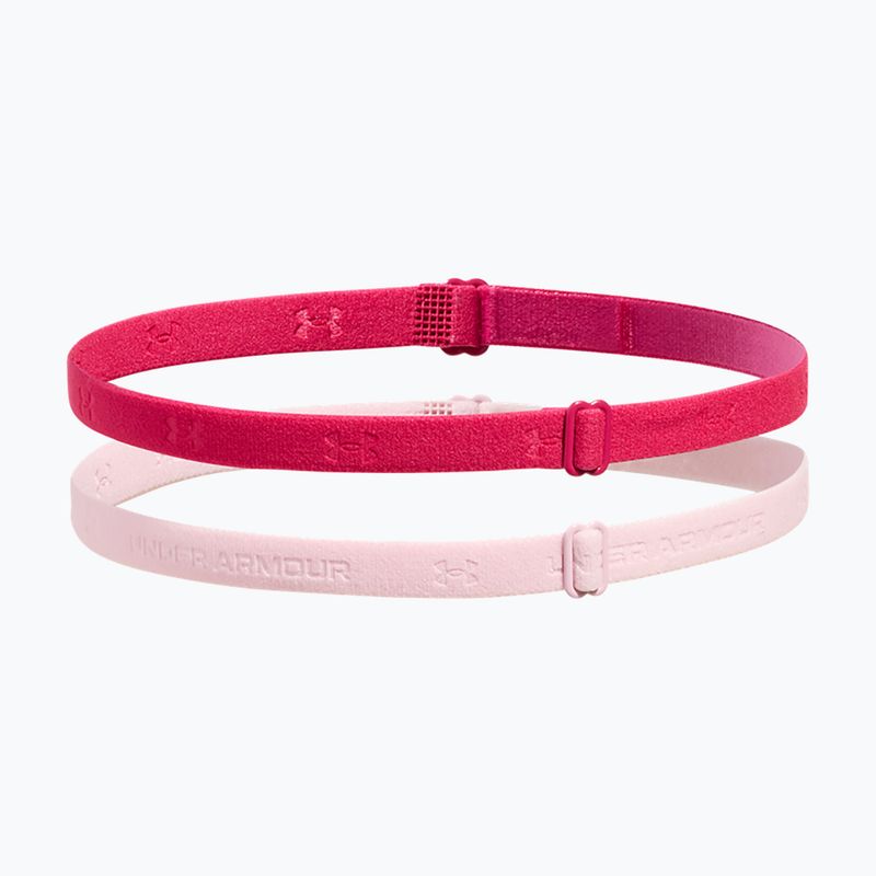 Мини ленти за глава Under Armour (2 бр.) в нюанси на фуксия/първично розово 2