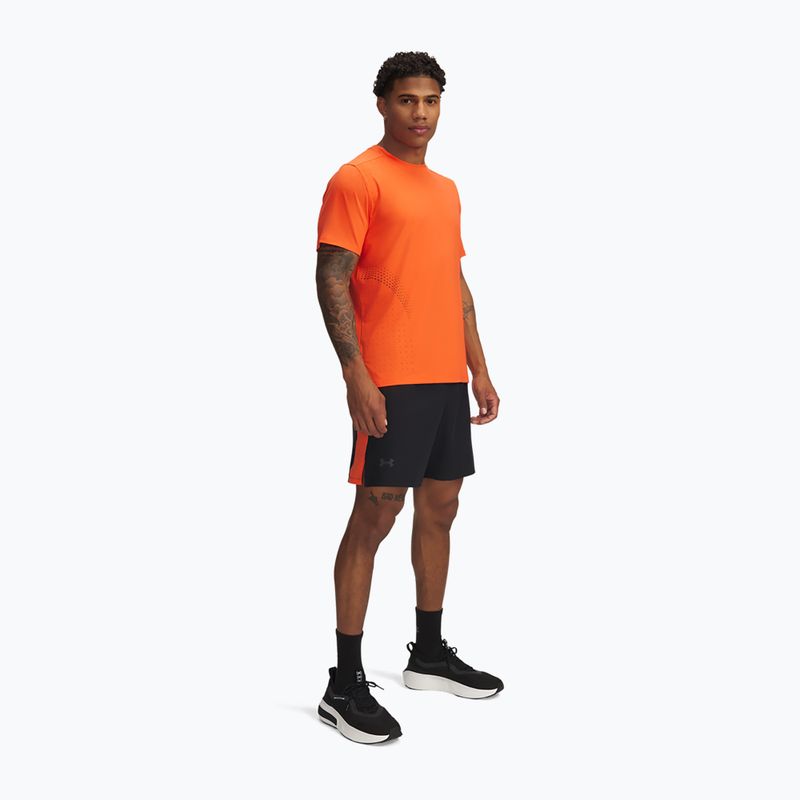 Мъжки къси панталони за бягане Under Armour Launch Pro 7" черни / огнени / светлоотразителни 2