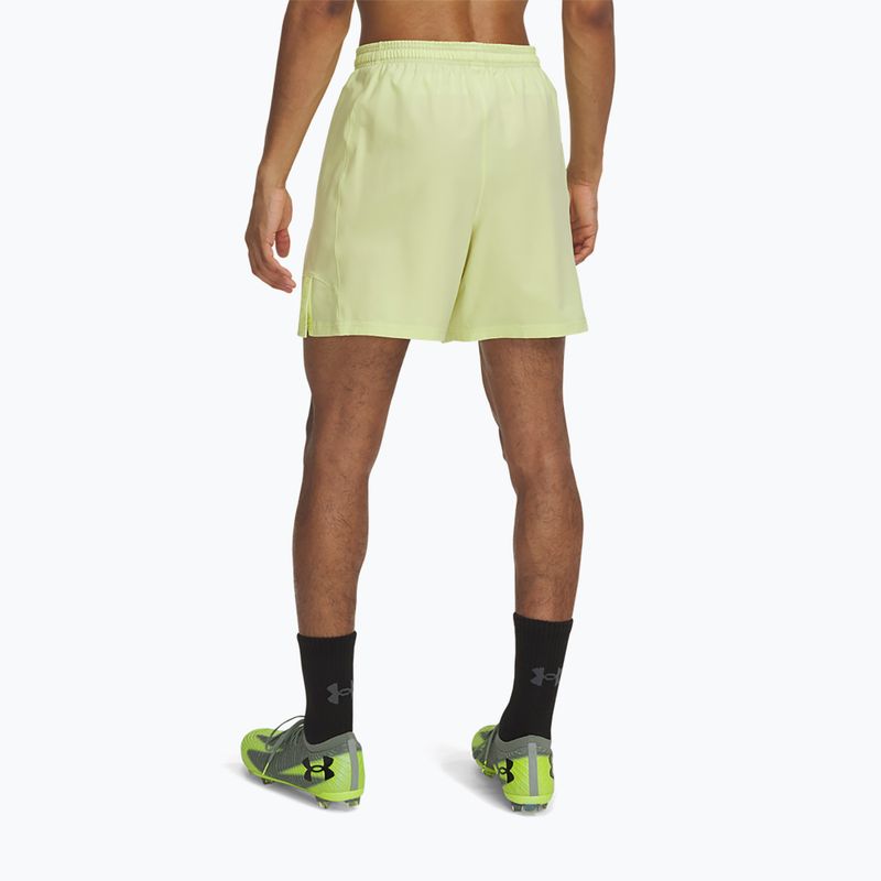 Мъжки футболни шорти Under Armour Challenger Pro Woven sonic yellow / black 3