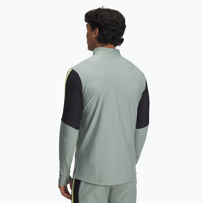 Мъжки футболен суитшърт Under Armour Challenger Pro 1/4 Zip силикаево зелено / черно / соник жълто 2