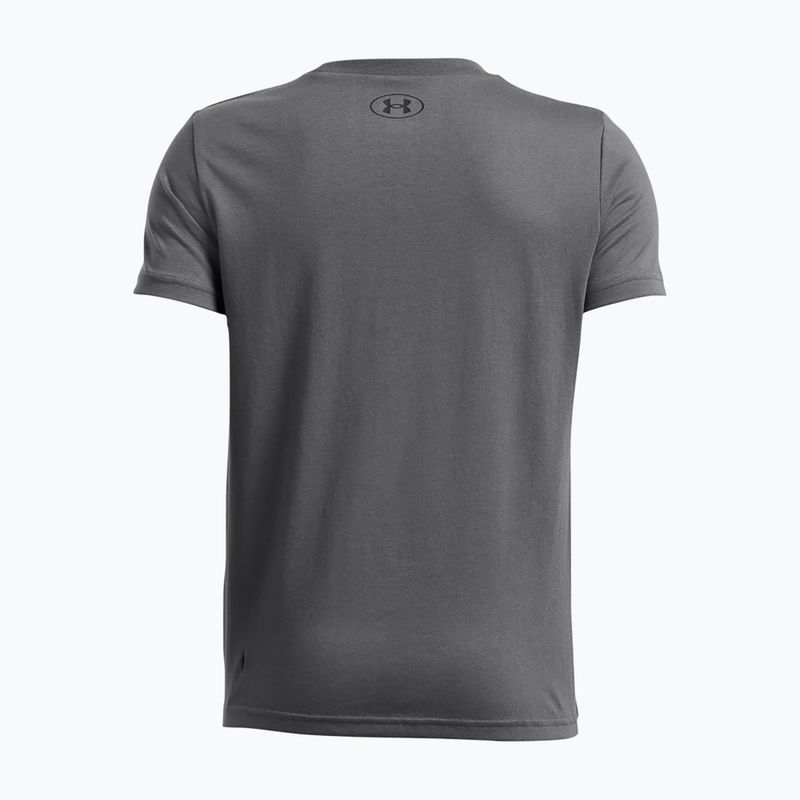 Детска тениска Under Armour Sportstyle Left Chest pitch gray/black 2