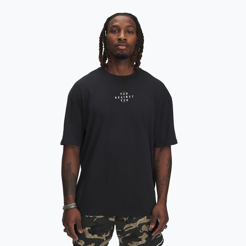 Мъжка тениска Under Armour Project Rock Hwt black/white clay