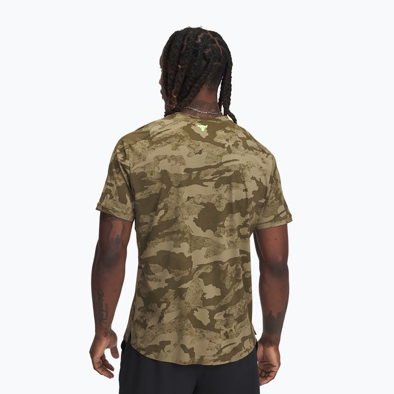 Мъжка тренировъчна тениска Under Armour Project Rock Iso Chill SS bayou/timberwolf taupe/baroque green 2