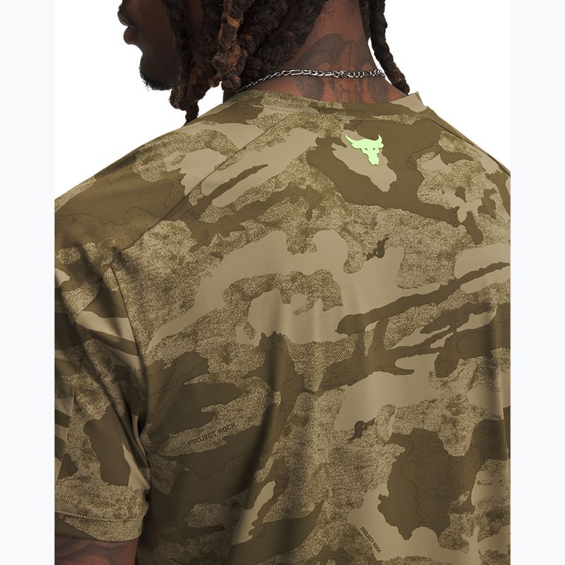 Мъжка тренировъчна тениска Under Armour Project Rock Iso Chill SS bayou/timberwolf taupe/baroque green 3