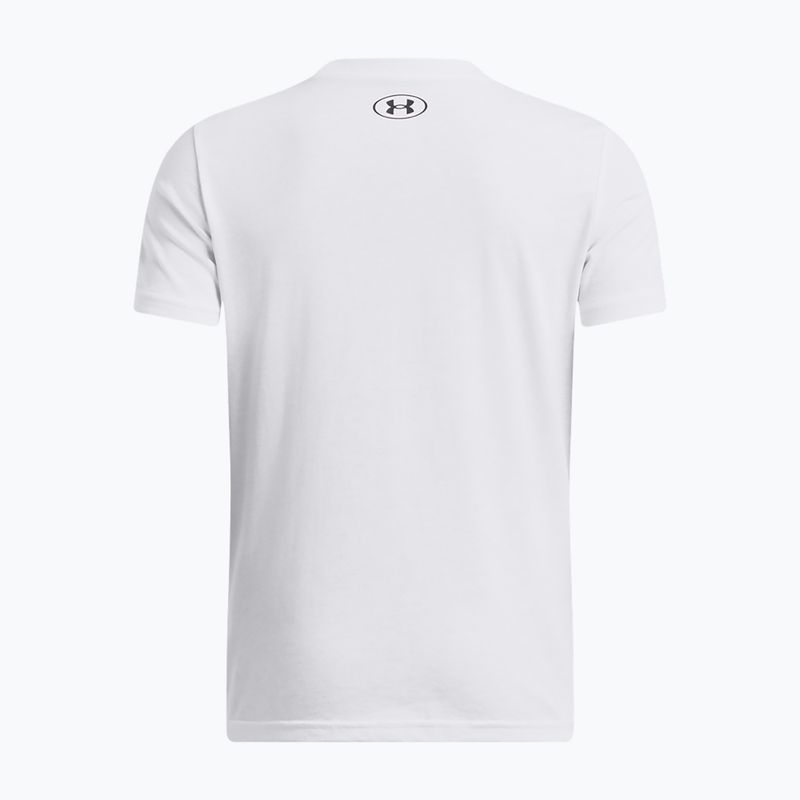 Детска тениска Under Armour Sportstyle Left Chest white 2