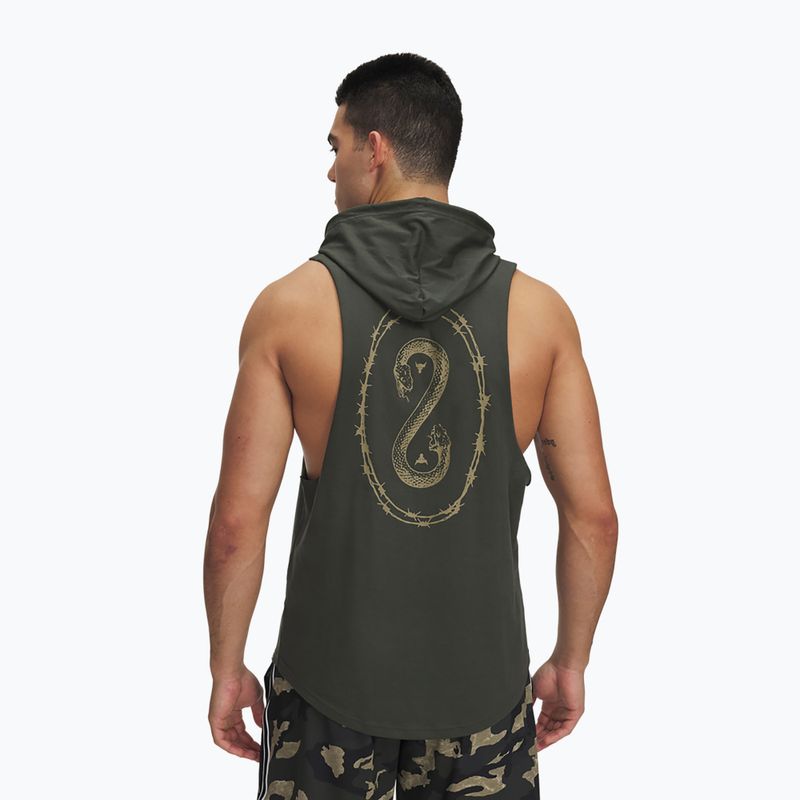 Under Armour Project Rock Snake SL мъжки суитшърт бароково зелено / байоу / бяло 2