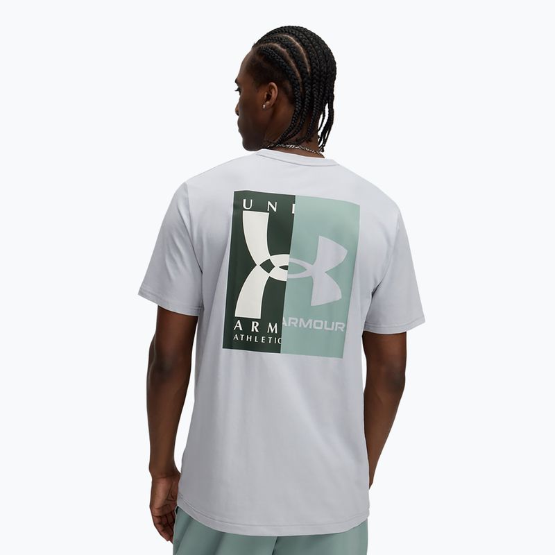 Мъжка тениска Under Armour 60/40S Evol Logo mod gray/silica green/summit white 2