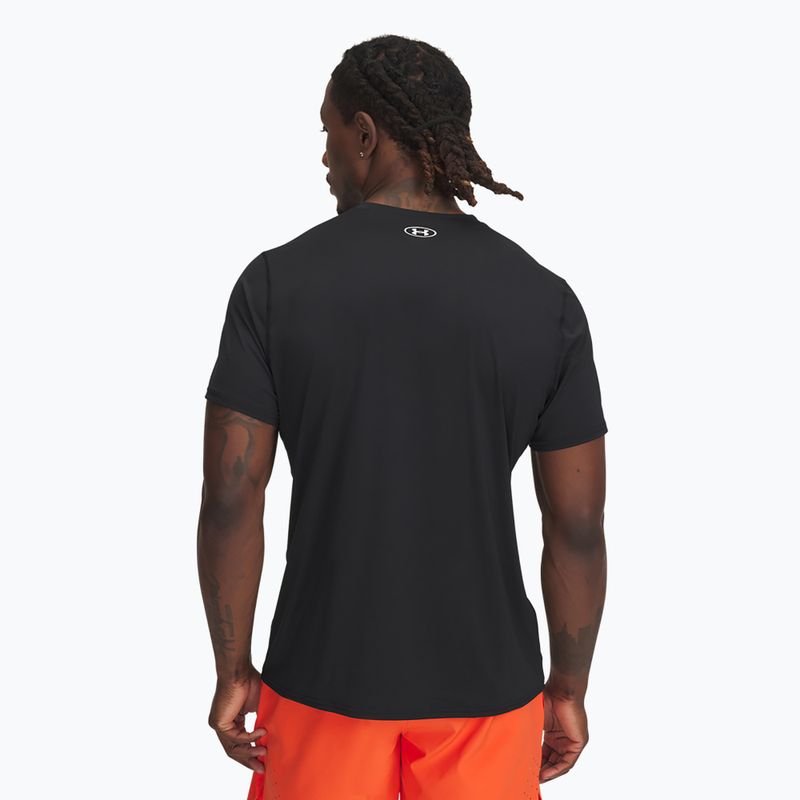 Мъжка тренировъчна тениска Under Armour HeatGear Fitted черно/бяло 2
