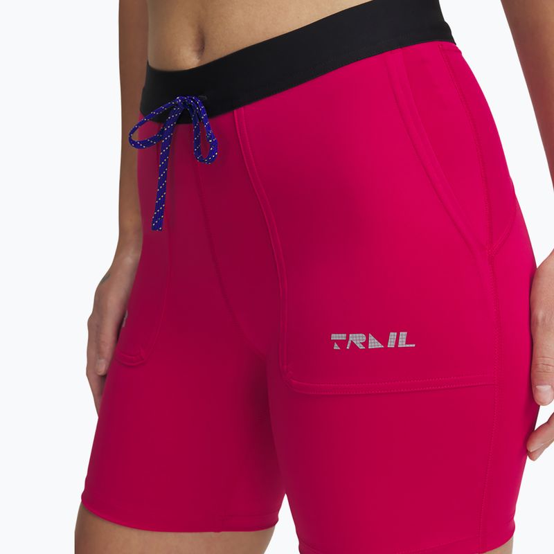 Дамски къси панталони/шорти Under Armour Trail Run Fitted shaded fuchsia/black 8