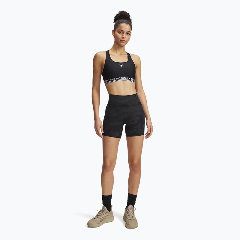 Under Armour Project Rock middy black / black дамски шорти за тренировка 2