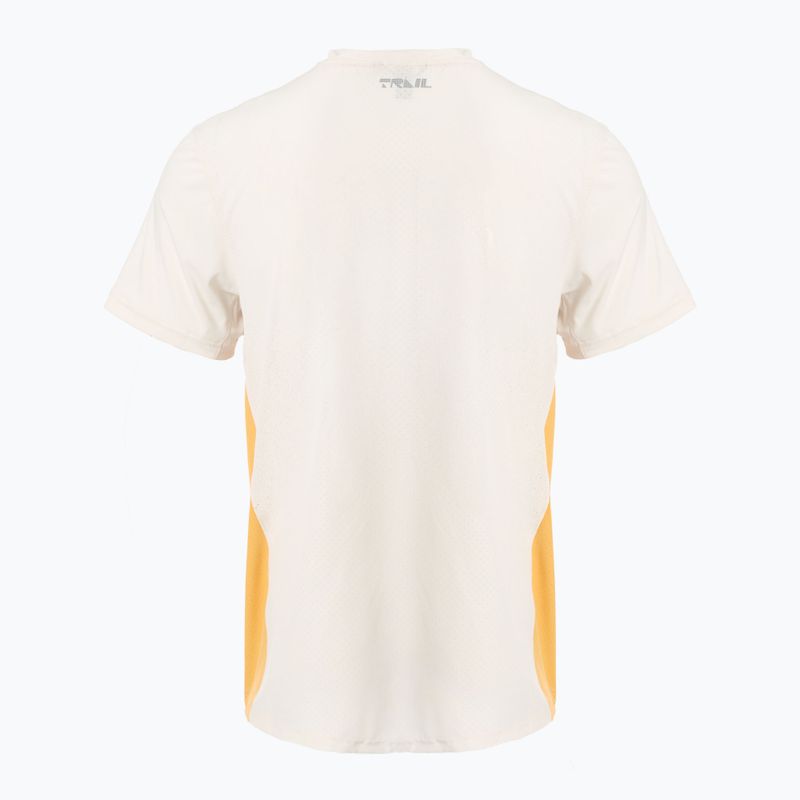 Мъжка тениска за бягане Under Armour Trail Run Zip stone/noble gold/reflective 2