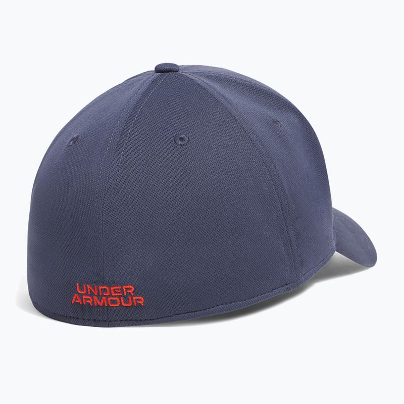 Мъжка бейзболна шапка Under Armour Blitzing downpour gray/fire 2