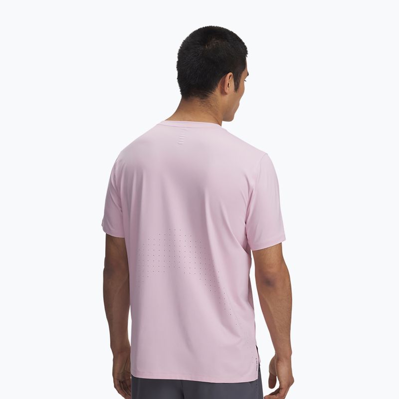Мъжка тениска за бягане Under Armour Launch Elite prime pink/reflective 2
