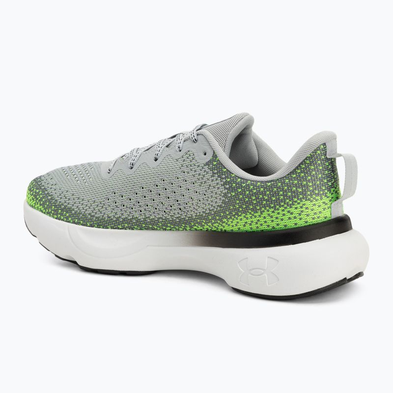 Мъжки маратонки Under Armour Infinite mod gray/hyper green/black 3