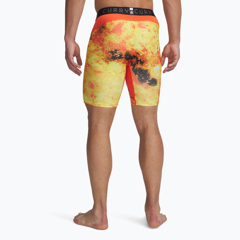Мъжки шорти Under Armour Curry HeatGear Printed fire / black 3