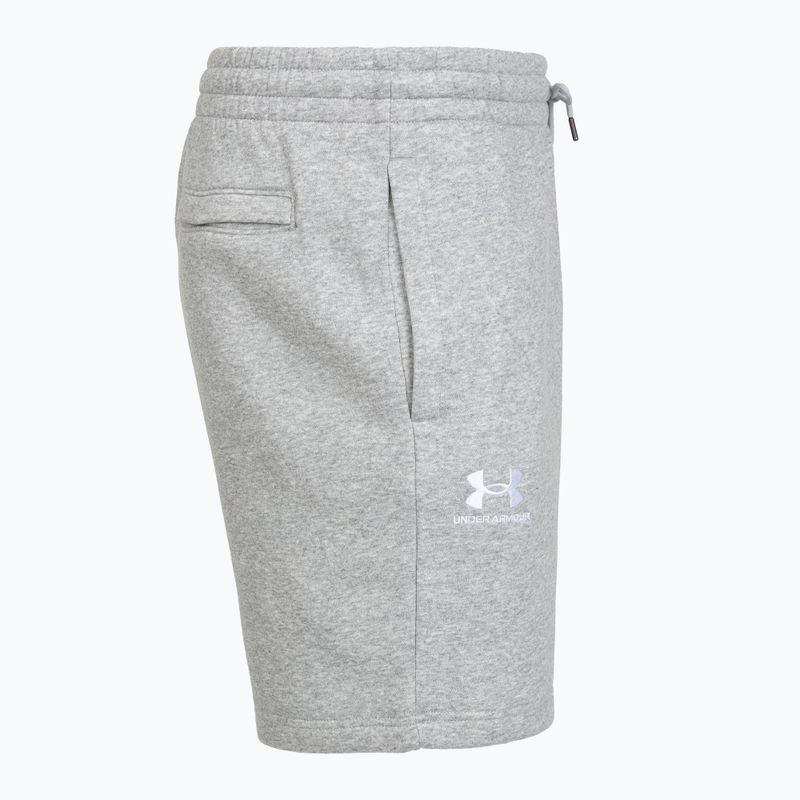 Мъжки шорти Under Armour Icon Fleece Mod grey light heather/white 5
