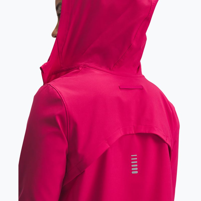 Under Armour Outrun The Storm дамско яке за бягане в цвят фуксия/отразителен 3