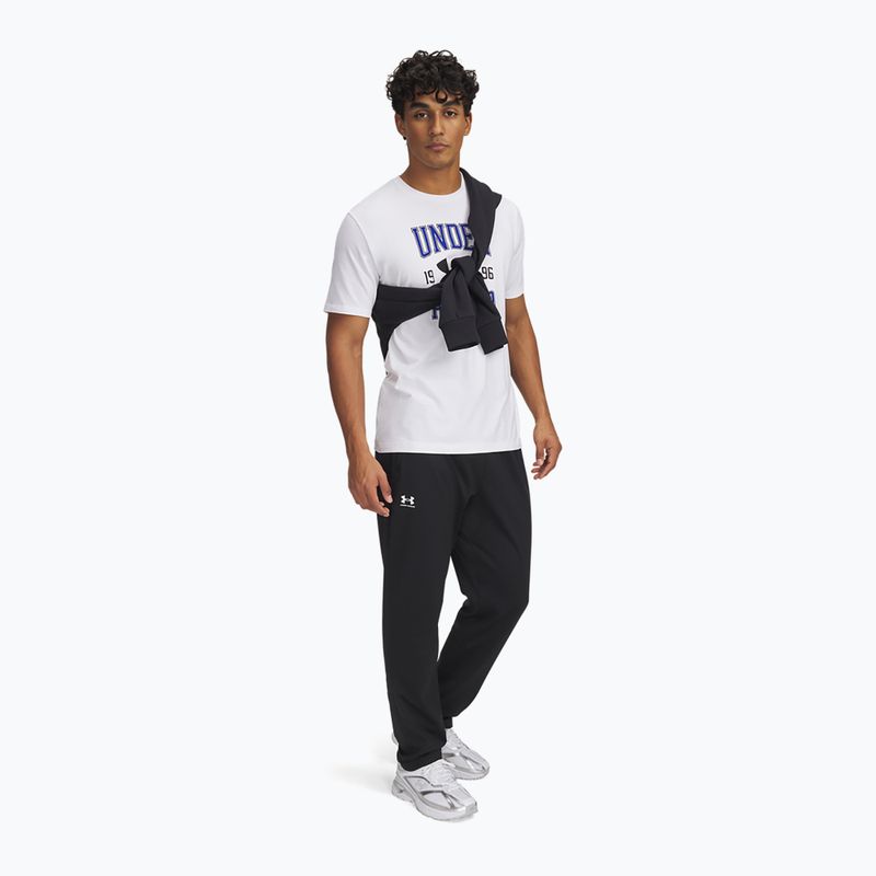 Мъжки панталони за бягане Under Armour Sportstyle Brawler Pant black/white 2