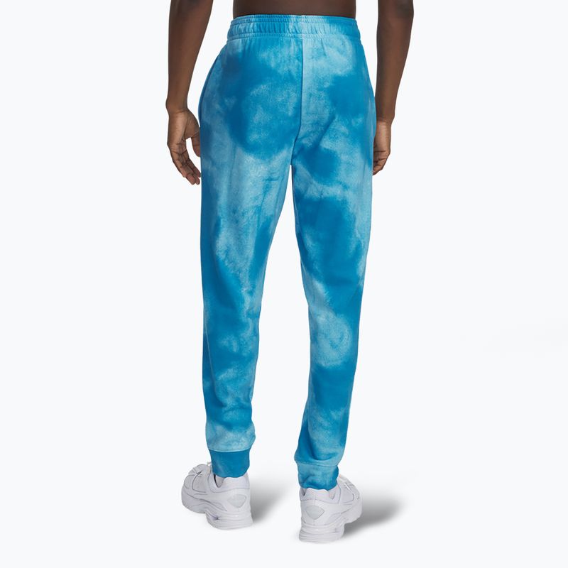 Мъжки панталони Under Armour Rival Terry Jogger с щампа етерно синьо/онкс бяло 3