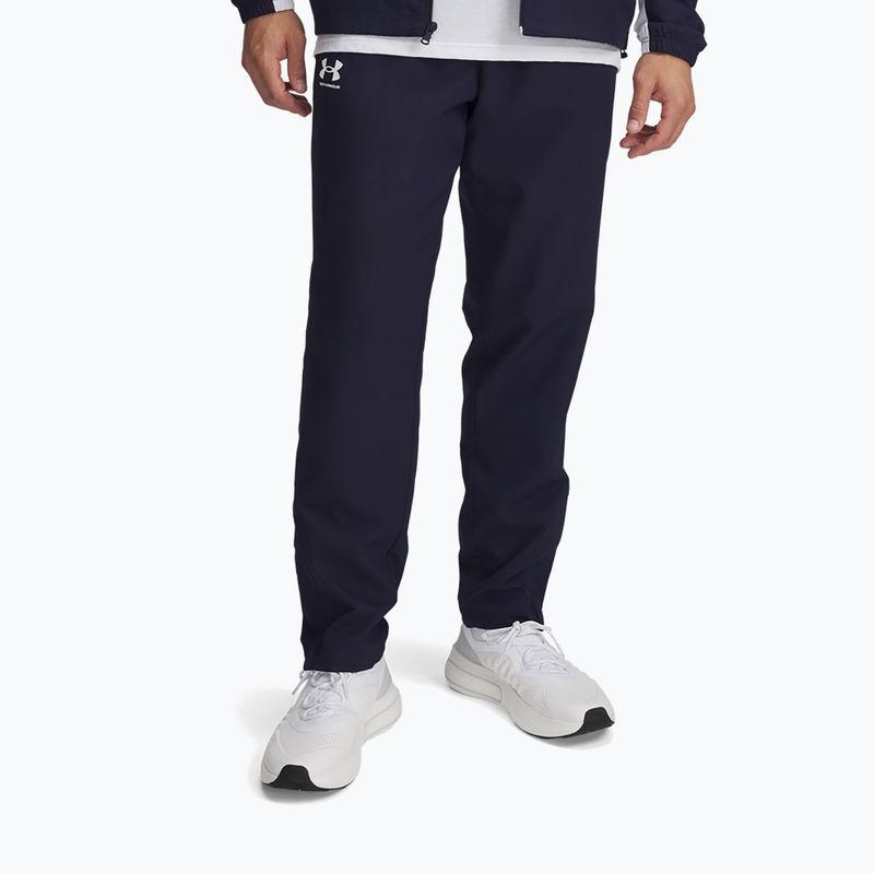 Мъжки панталони Under Armour Rival Woven Windbreaker Pant midnight navy/midnight navy/white