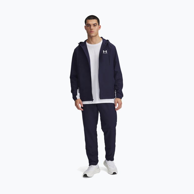 Мъжки панталони Under Armour Rival Woven Windbreaker Pant midnight navy/midnight navy/white 2