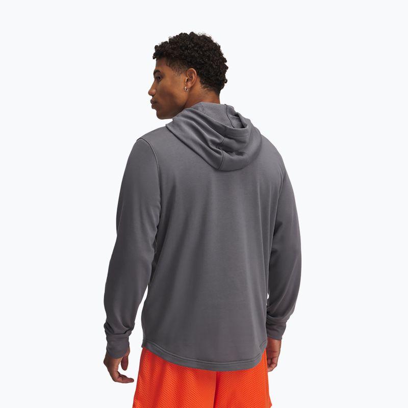 Мъжки суитшърт Under Armour Rival Terry Logo castlerock/mod gray/fire 2