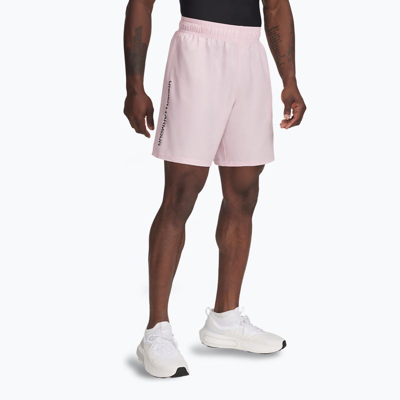 Мъжки шорти за тренировка Under Armour Woven Wordmark prime pink/black