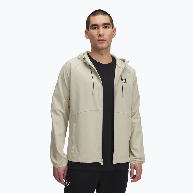 Тренировъчно яке Under Armour Vibe Woven в цвят каки/черно
