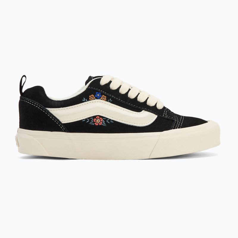 Vans Knu Skool черни флорални обувки 2