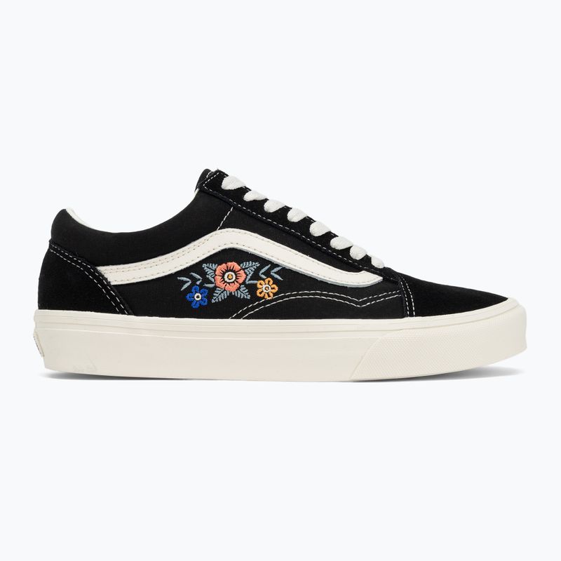 Vans Old Skool черни флорални обувки 2