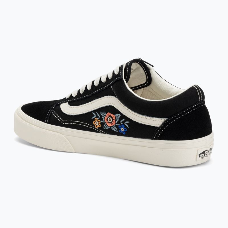 Vans Old Skool черни флорални обувки 3