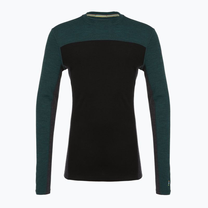 Мъжка термоактивна блуза Smartwool Classic Thermal Merino Base Layer Colorblock Crew Boxed twilling blue/black 3