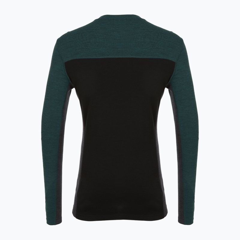 Мъжка термоактивна блуза с дълъг ръкав Smartwool Classic Thermal Merino Base Layer Colorblock Crew Boxed twilling blue/black 4