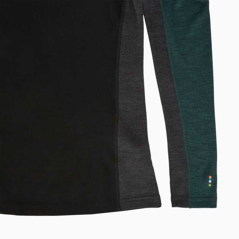 Мъжка термоактивна блуза Smartwool Classic Thermal Merino Base Layer Colorblock Crew Boxed twilling blue/black 6