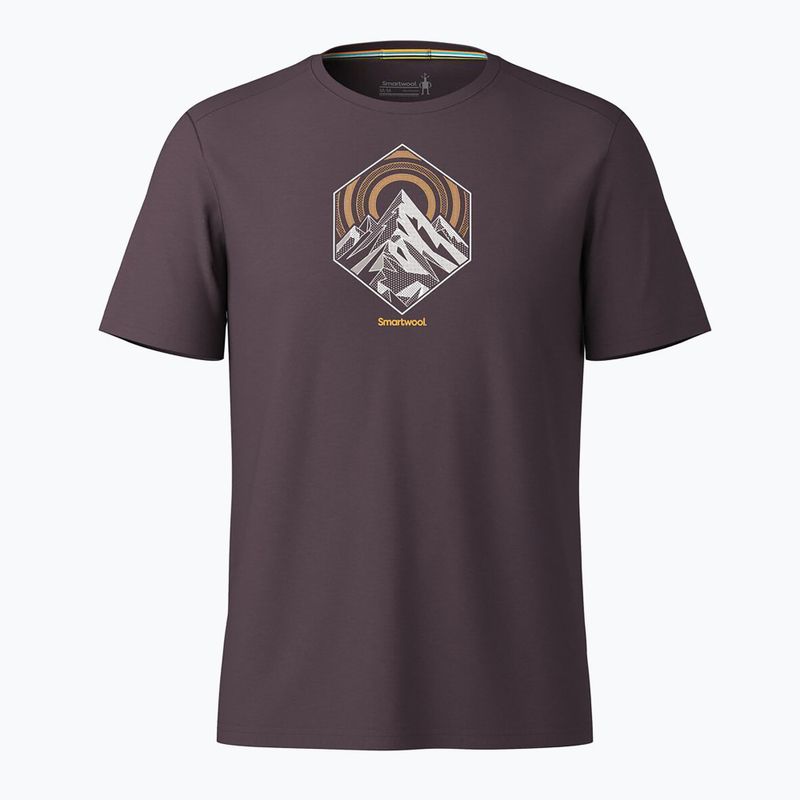 Мъжка тениска за трекинг Smartwool Peak Energy Active Graphic mink heather 3