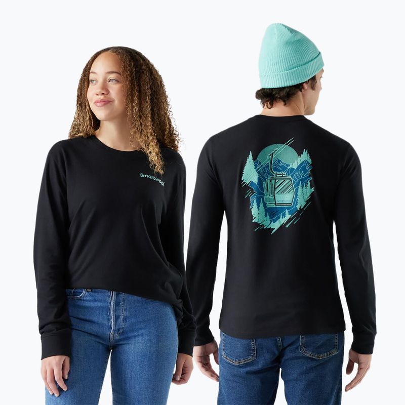 Мъжка блуза с дълъг ръкав Smartwool Gondola View Graphic Tee black 2