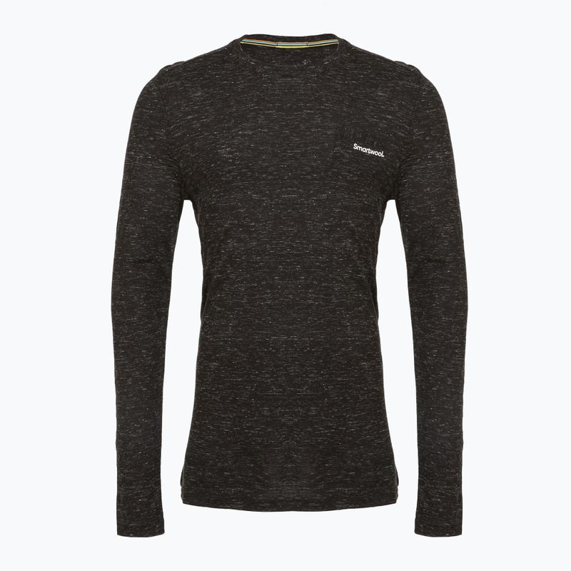 Мъжка блуза с дълъг ръкав Smartwool Merino Hemp Blend Gear Up Graphic black heather 3