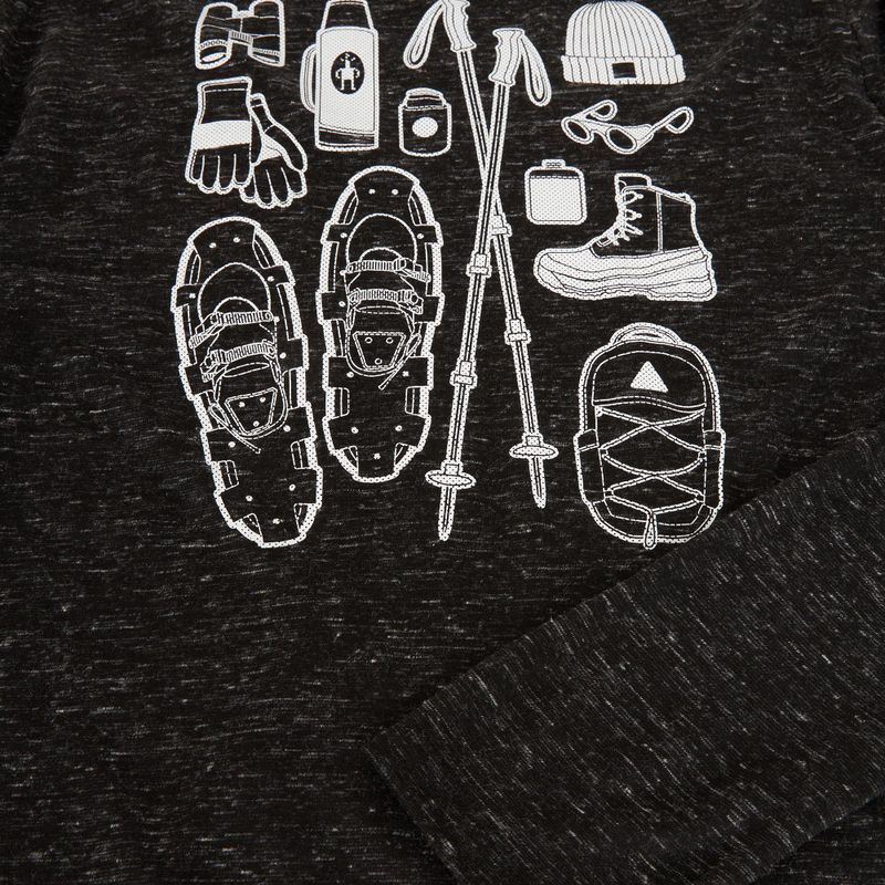 Мъжка блуза с дълъг ръкав Smartwool Merino Hemp Blend Gear Up Graphic black heather 6