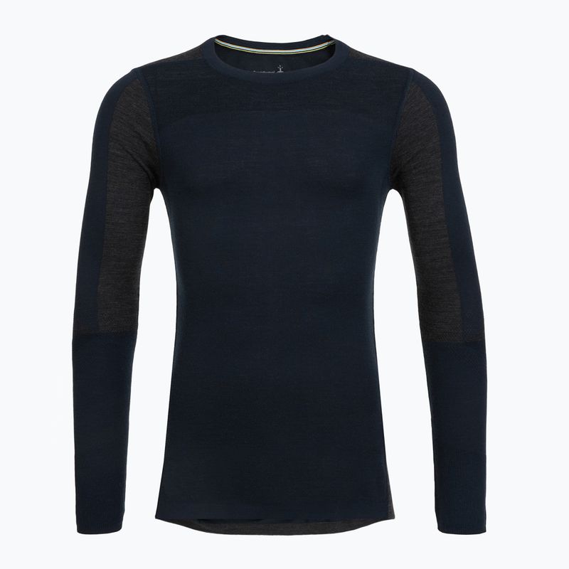 Мъжка термоактивна блуза с дълъг ръкав Smartwool Intraknit Thermal Merino Baselayer Colourblock Crew deep navy/charcoal