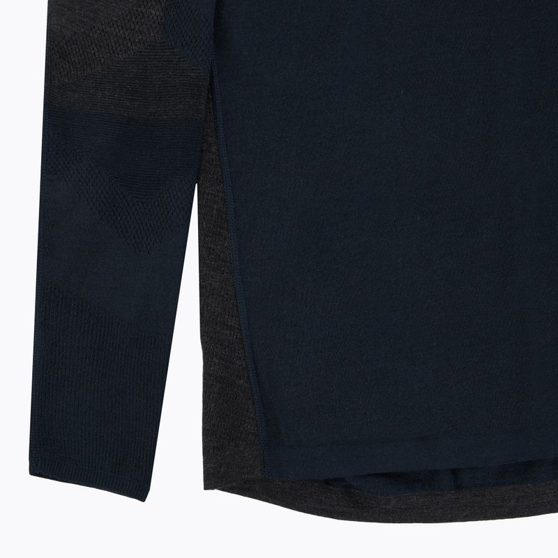 Мъжка термоактивна блуза Smartwool Intraknit Thermal Merino Baselayer Colorblock Crew deep navy/charcoal 3