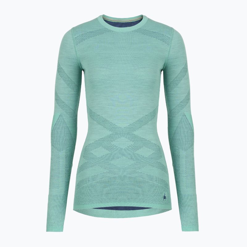 Дамска термоактивна блуза с дълъг ръкав Smartwool Intraknit Thermal Merino Baselayer Crew pacific blue/nightfall blue