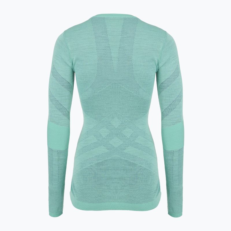 Дамска термоактивна блуза Smartwool Intraknit Thermal Merino Baselayer Crew pacific blue/nightfall blue 2
