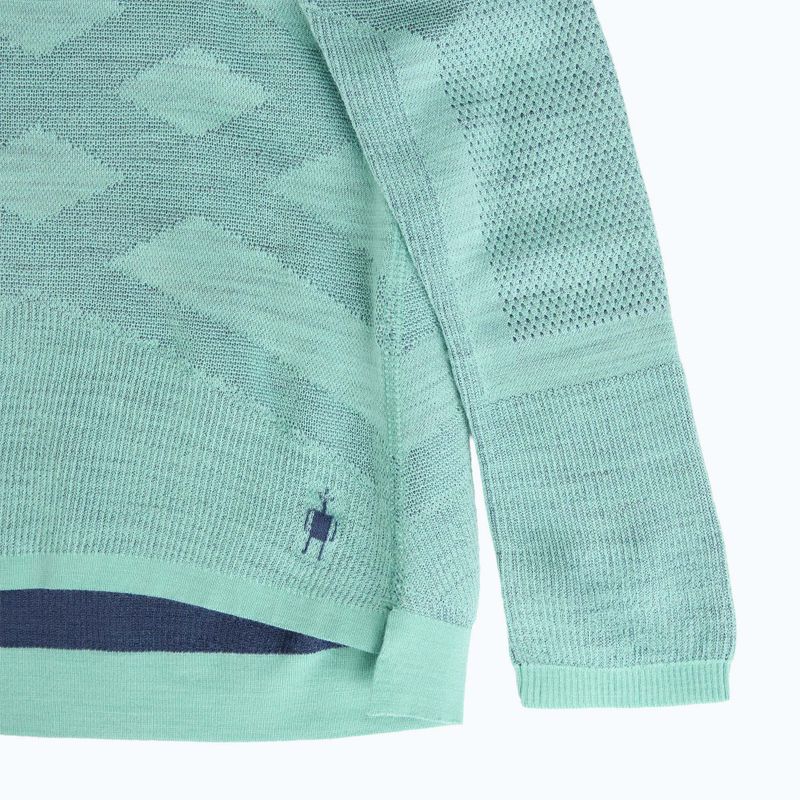 Дамска термоактивна блуза Smartwool Intraknit Thermal Merino Baselayer Crew pacific blue/nightfall blue 4