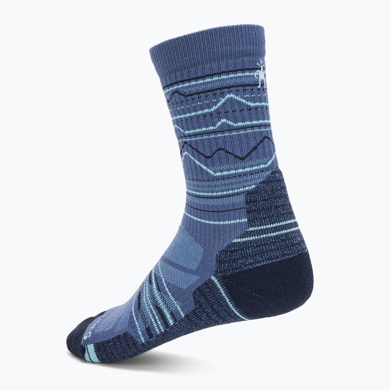 Чорапи Smartwool Hike Light Cushion Mountain Pattern Crew nightfall blue 2