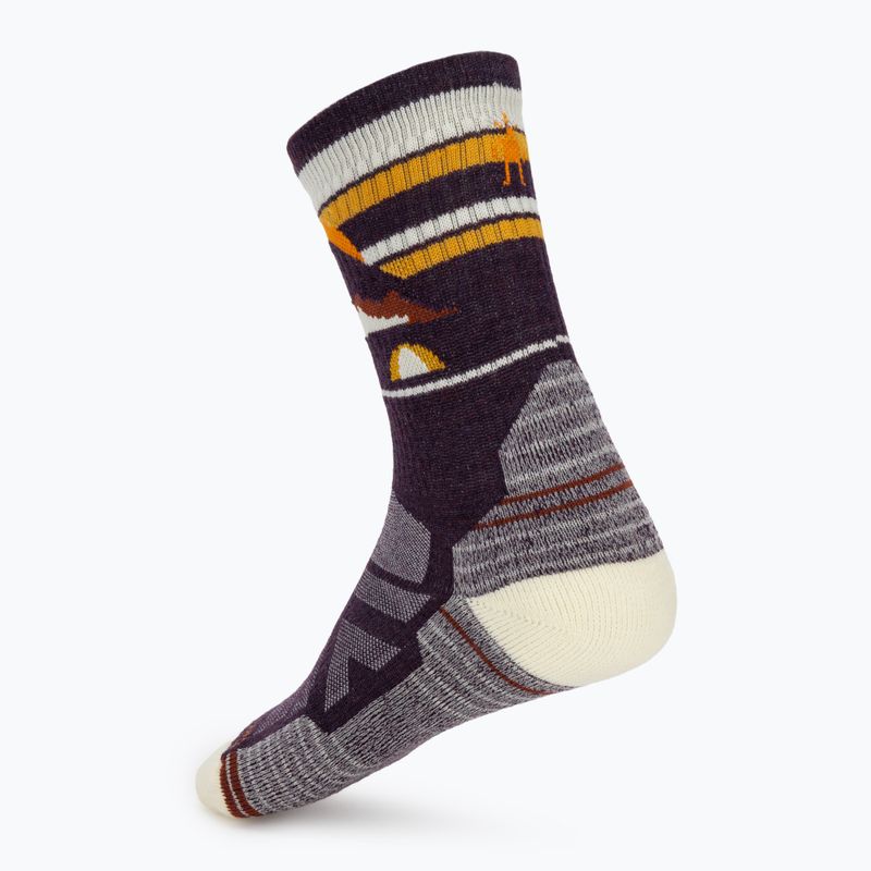 Дамски чорапи Smartwool Hike Light Cushion New Pattern Crew prple ris 2