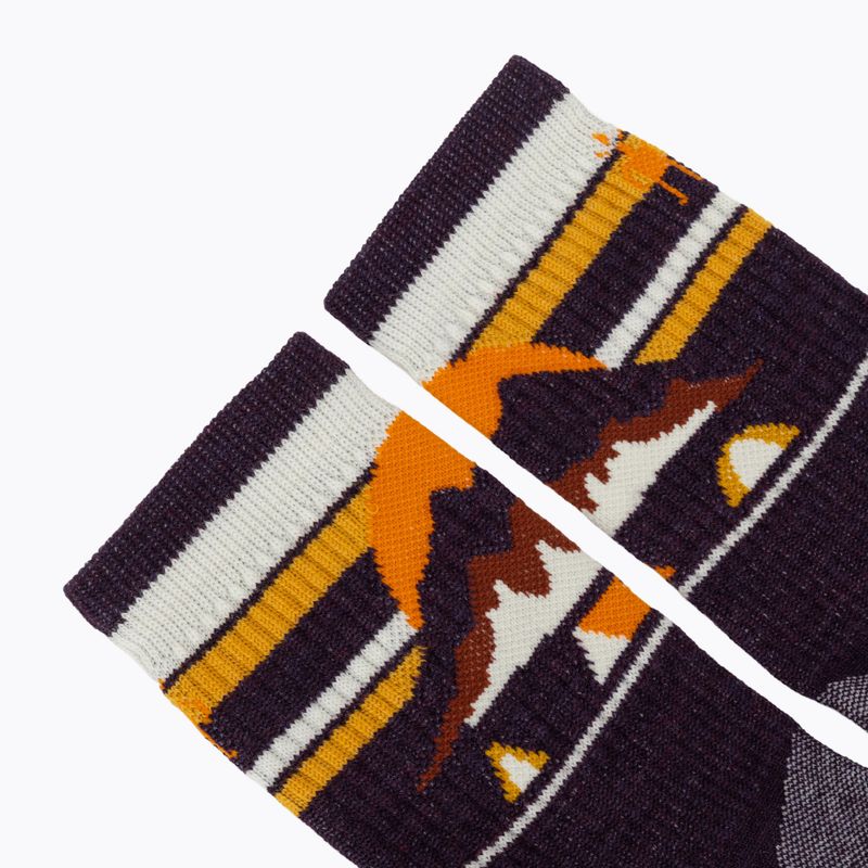 Дамски чорапи Smartwool Hike Light Cushion New Pattern Crew prple ris 4